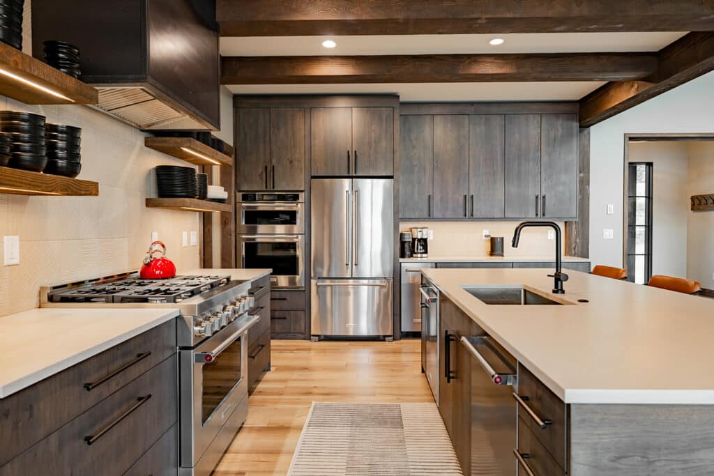 Montana Airbnb Photographer: short term rental kitchen featuring modern design