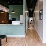Brand photography of a chiropractic office reception area in Butte, Montana, photographed for Highland Family Chiropractic.