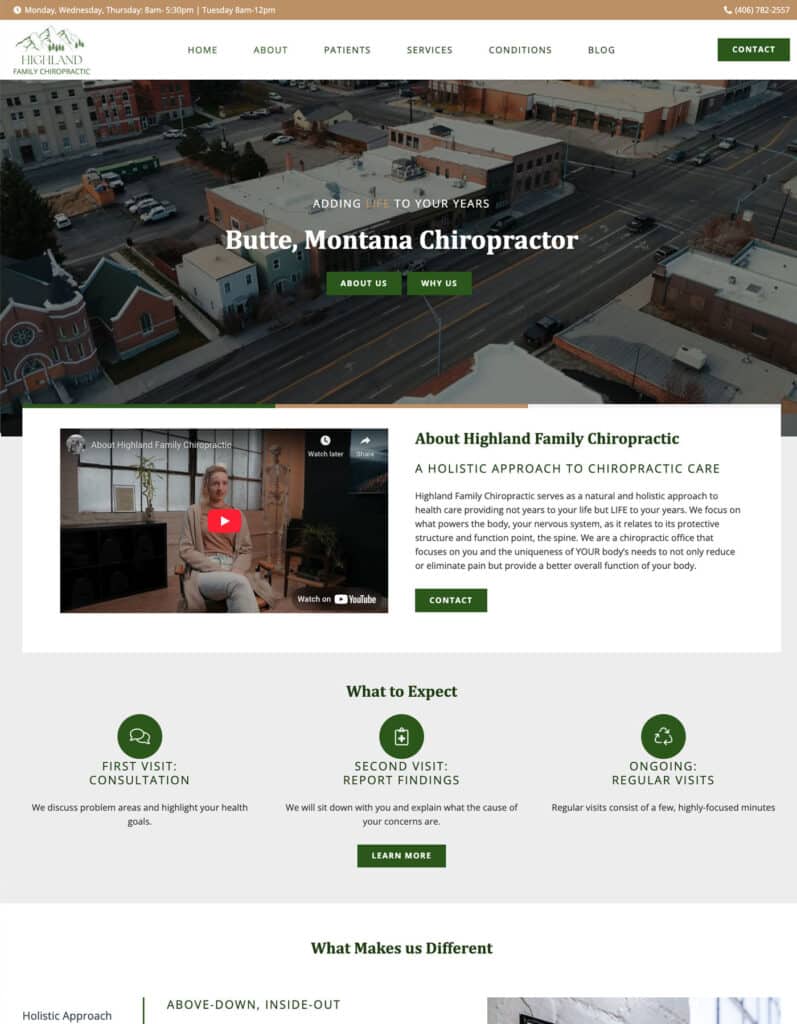 butte montana website design for small business