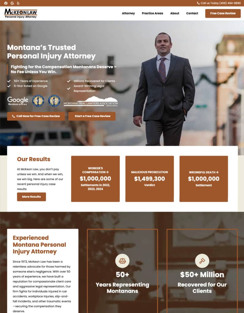 SEO and Montana Website Design and Development project